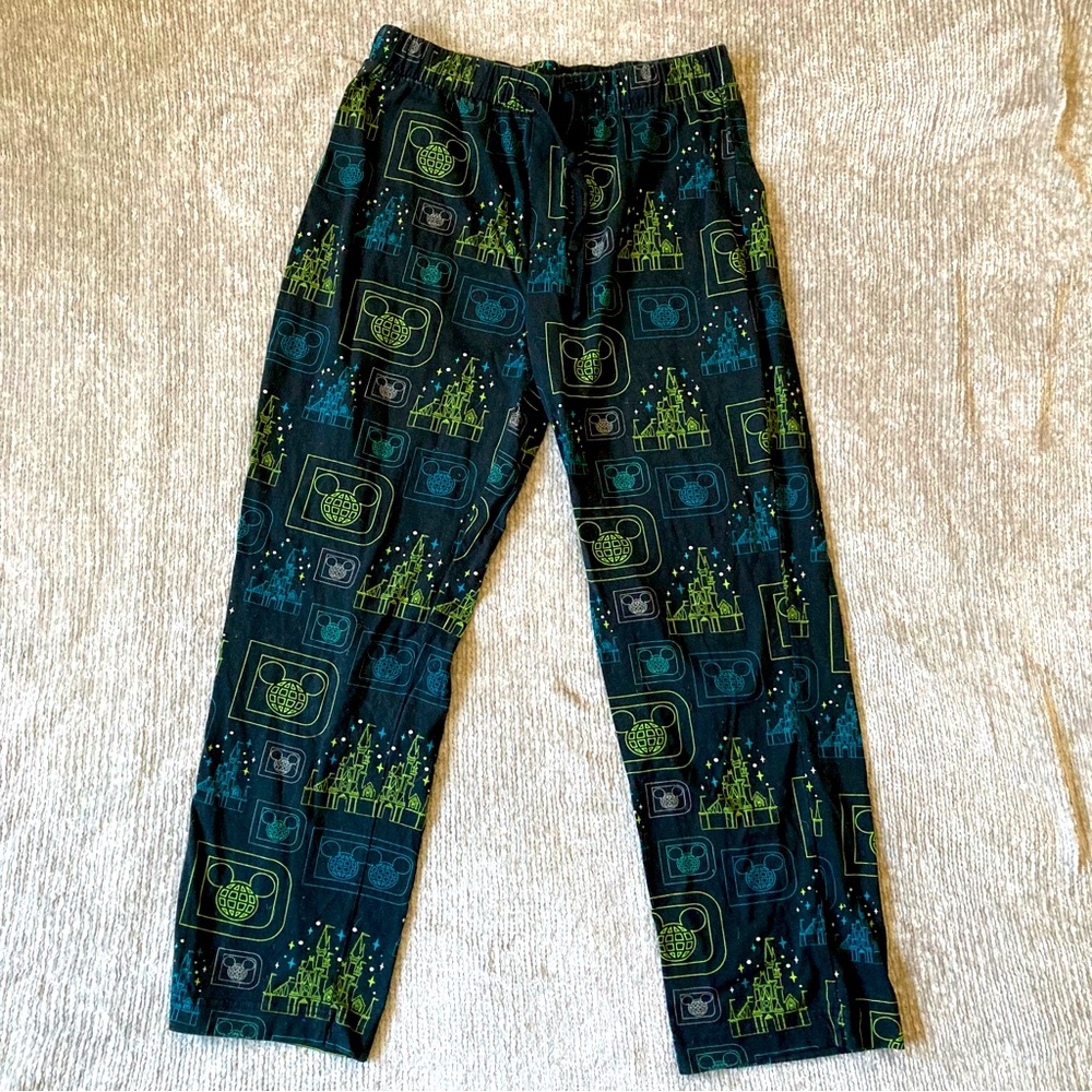Disney Parks Mickey Castle Lounge Pants Adult Medium